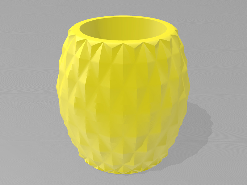 菠萝花盆3D打印模型免费STL文件下载-深圳市博易特智能科技有限公司