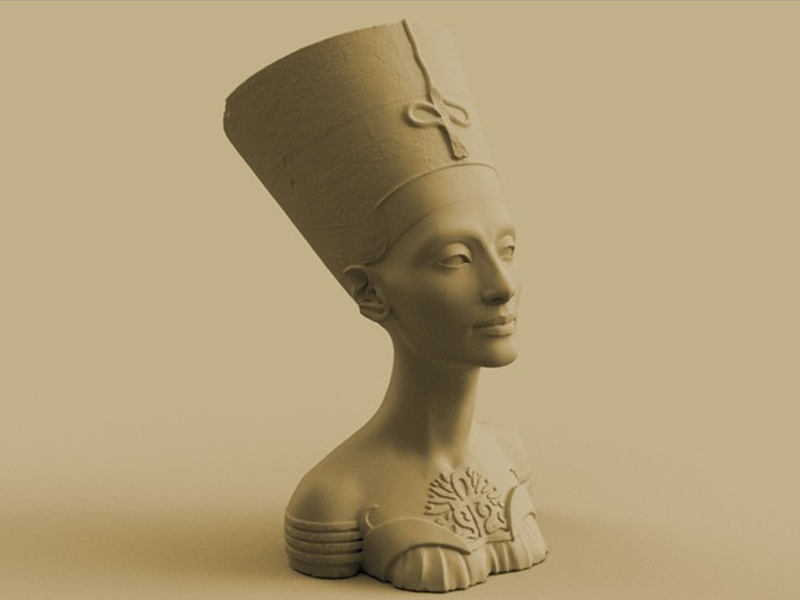 半身埃及女王花盆3D打印模型免费STL文件下载-深圳市博易特智能科技有限公司