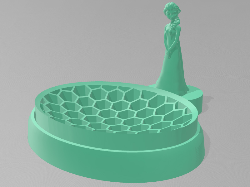 艾尔莎肥皂碟 3D打印模型免费STL文件下载-深圳市博易特智能科技有限公司