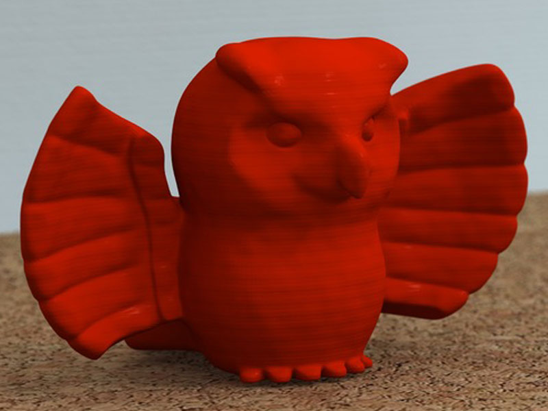 展翅的猫头鹰3D打印模型免费STL文件下载-深圳市博易特智能科技有限公司