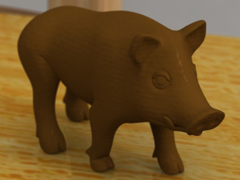 正在走的野猪3D打印模型免费STL文件下载-深圳市博易特智能科技有限公司
