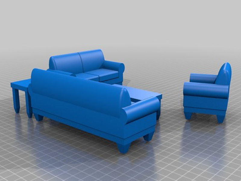 客厅沙发3D打印模型免费STL文件下载-深圳市博易特智能科技有限公司