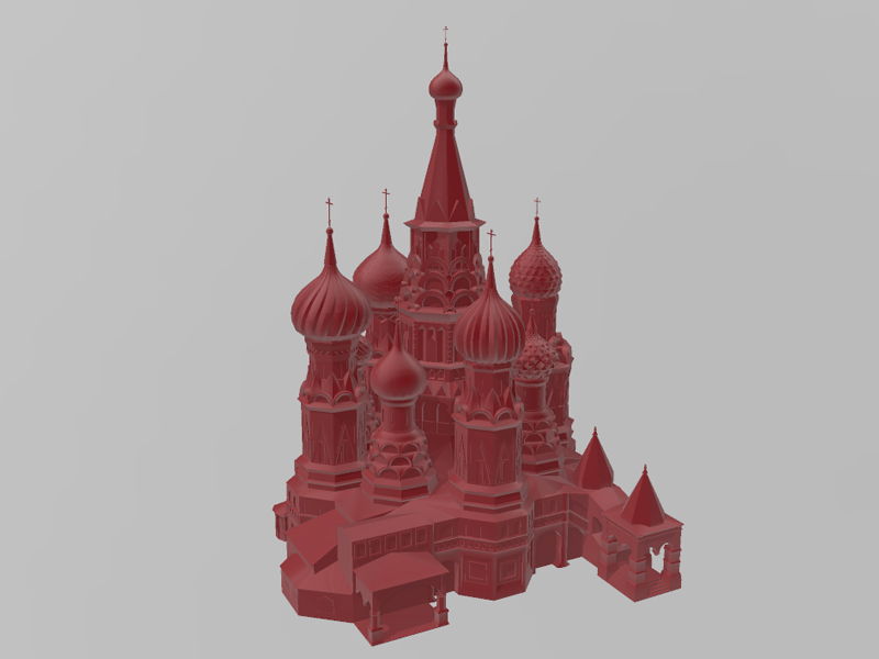 圣巴西尔大教堂3D打印模型免费STL文件下载-深圳市博易特智能科技有限公司