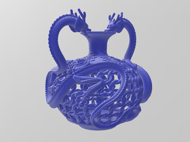 双龙花瓶3D打印模型免费STL文件下载-深圳市博易特智能科技有限公司