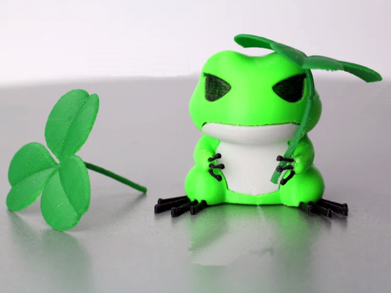 旅行青蛙三叶草3D打印模型免费STL文件下载-深圳市博易特智能科技有限公司