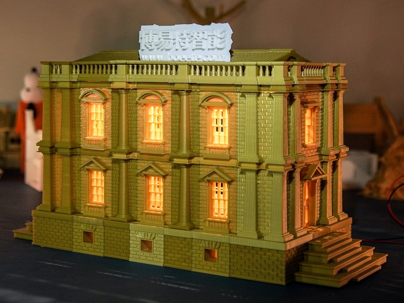 3D模型欧式建筑可拼装灯光版免费下载