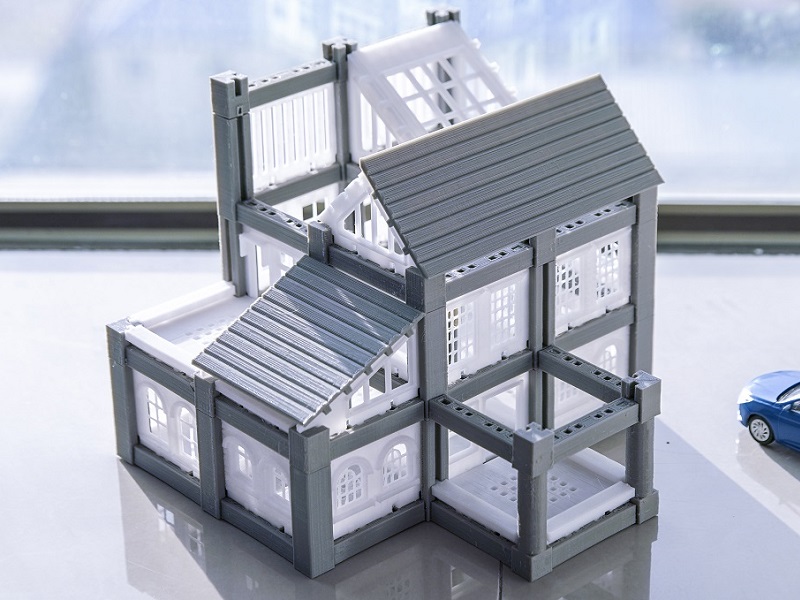 可拼装建筑套件别墅套件3D打印模型STL免费下载