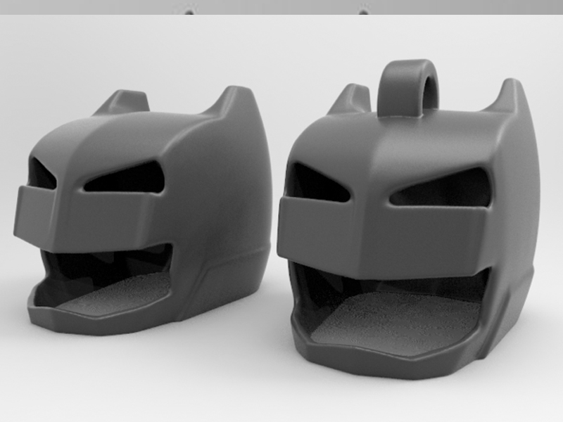 蝙蝠侠头盔耳环项链3D打印模型免费STL文件下载-深圳市博易特智能科技有限公司