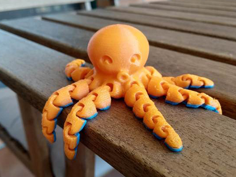 可爱的小章鱼3D打印模型免费STL文件下载-深圳市博易特智能科技有限公司