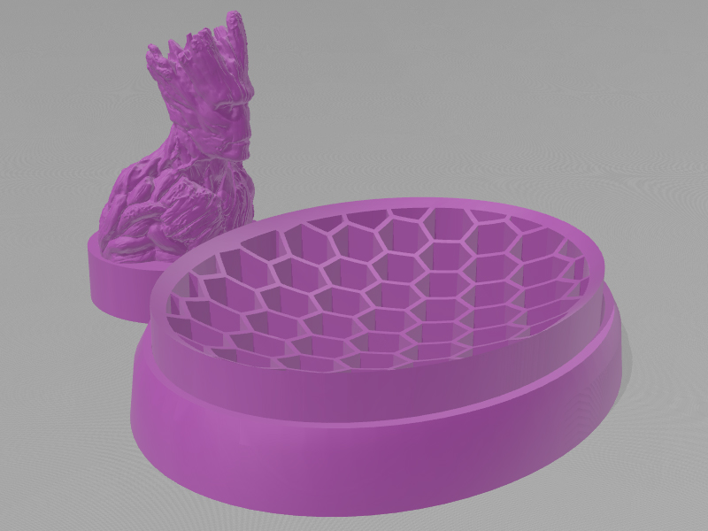 格鲁特肥皂碟 3D打印模型免费STL文件下载-深圳市博易特智能科技有限公司