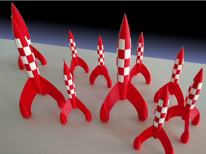丁丁月球火箭3D打印模型免费STL文件下载-深圳市博易特智能科技有限公司