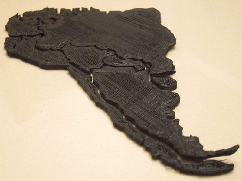 南美洲地图拼图3D打印模型免费STL文件下载-深圳市博易特智能科技有限公司