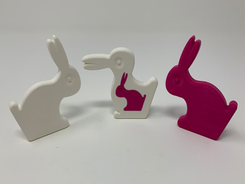 鸭子兔子3D打印模型免费STL文件下载-深圳市博易特智能科技有限公司