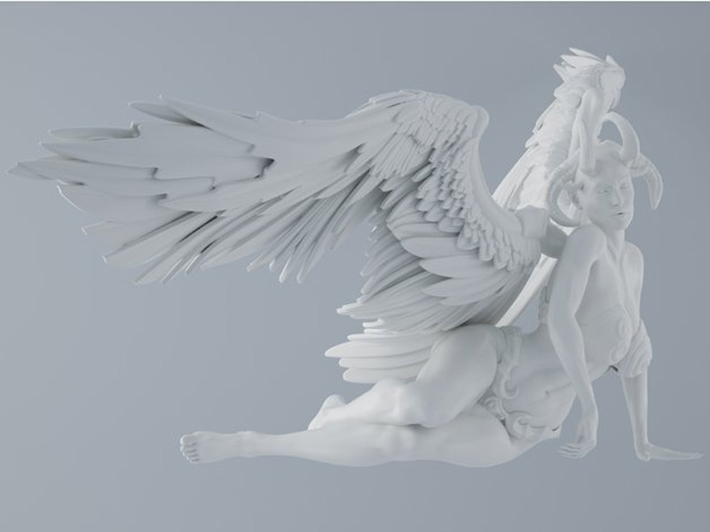 邪恶的天使3D打印模型免费STL文件下载-深圳市博易特智能科技有限公司