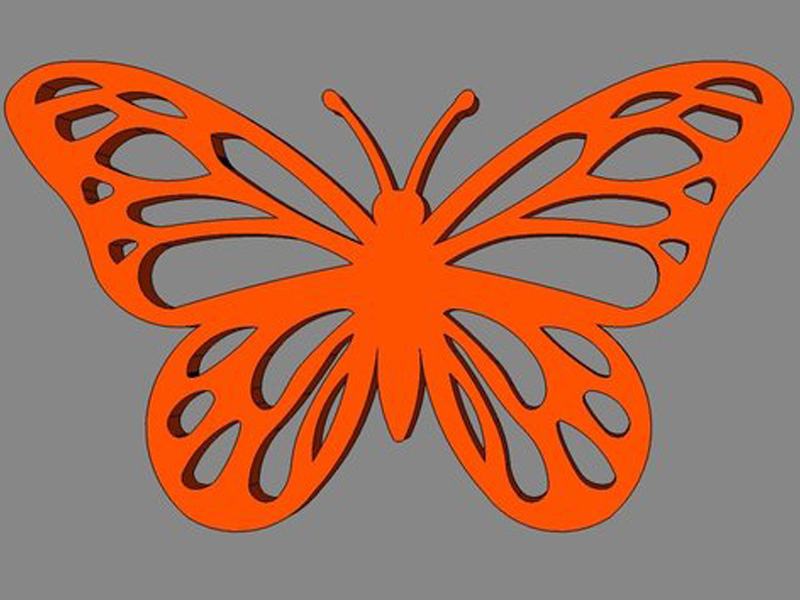 美丽的蝴蝶3D打印模型免费STL文件下载-深圳市博易特智能科技有限公司