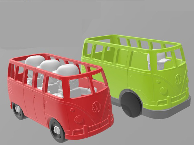 Duplo70年代的大众面包车3D打印模型免费STL文件下载-深圳市博易特智能科技有限公司