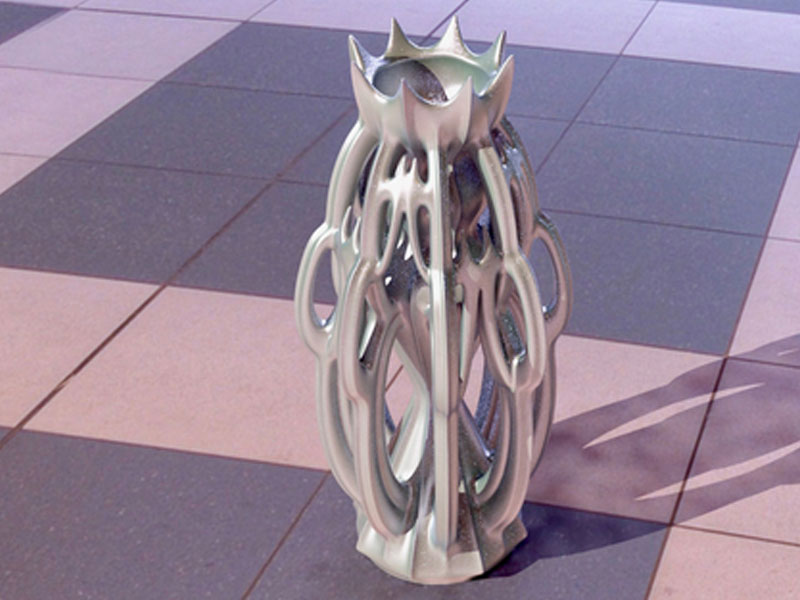 卷曲皇冠花瓶3D打印模型免费STL文件下载-深圳市博易特智能科技有限公司