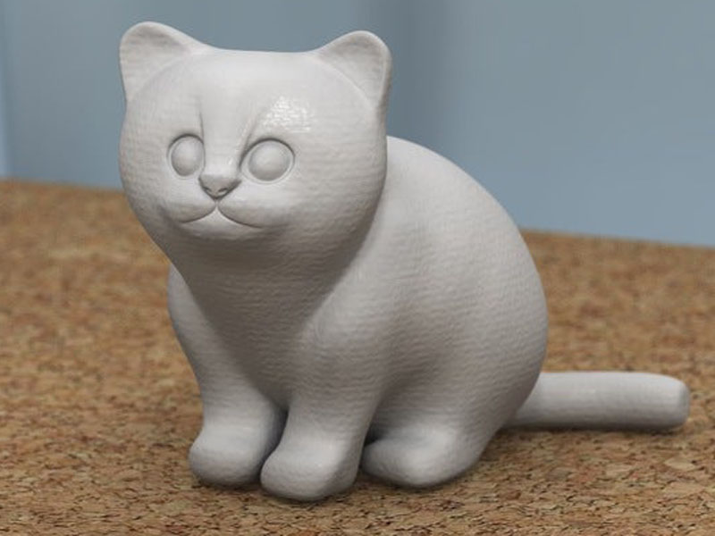 坐着的小猫3D打印模型免费STL文件下载-深圳市博易特智能科技有限公司
