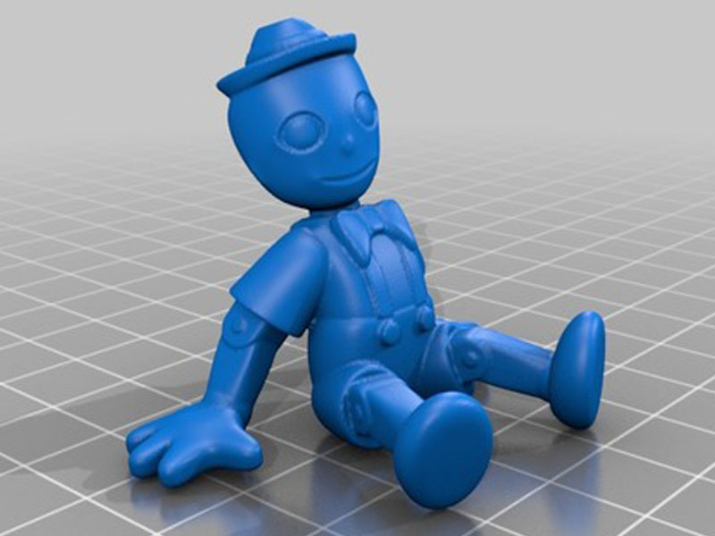 坐着的木偶3D打印模型免费STL文件下载-深圳市博易特智能科技有限公司