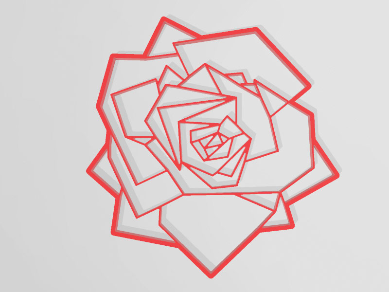 可定制玫瑰3D打印模型免费STL文件下载-深圳市博易特智能科技有限公司