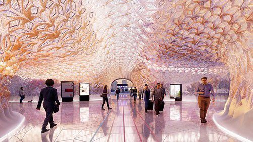 3D打印技术 让火车站更具科幻风格