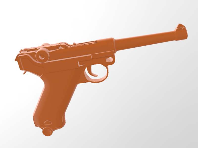 卢格尔手枪P08  3D打印模型免费STL文件下载-深圳市博易特智能科技有限公司